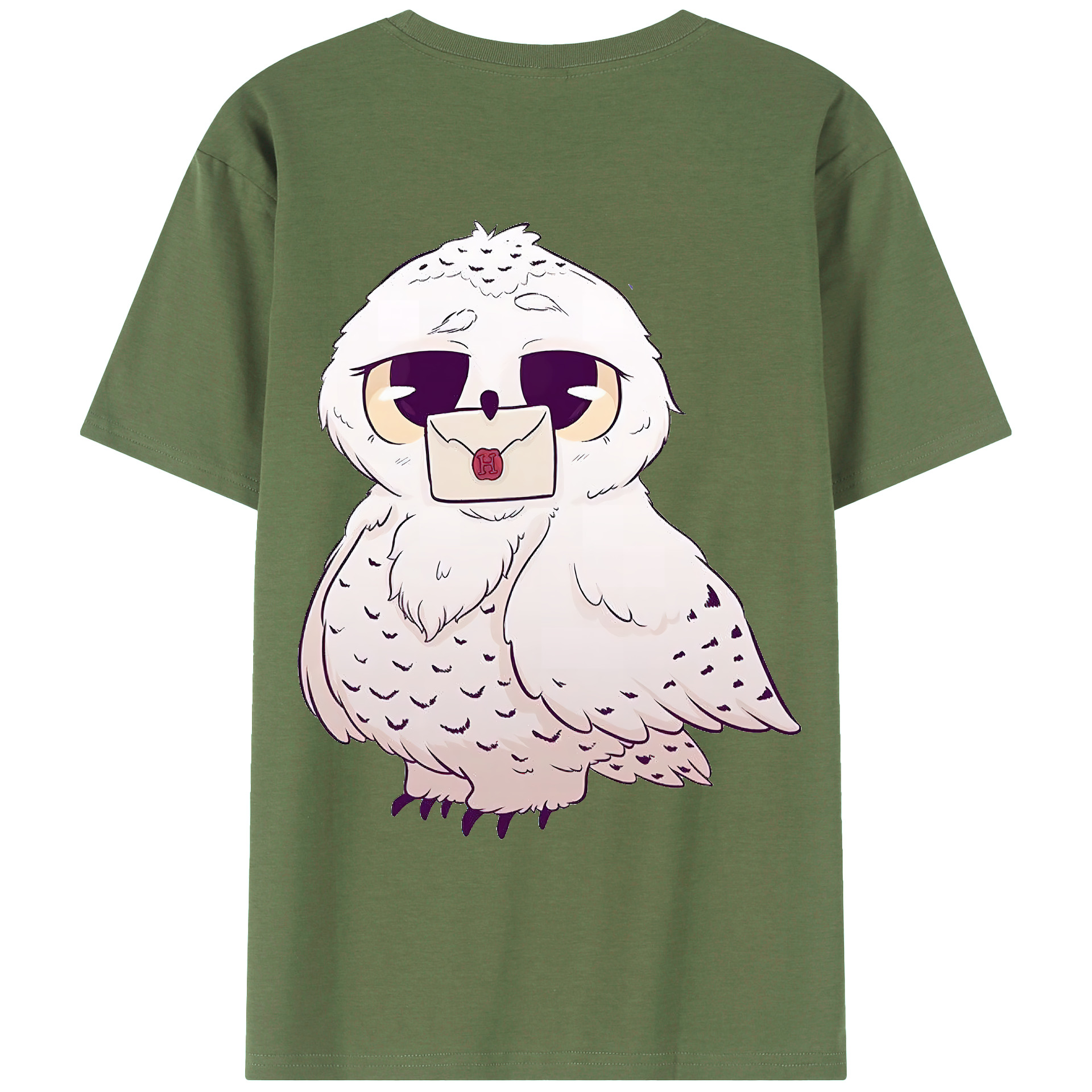 （画像用） Harry Potter ハリー・ポッターシリーズ 綿100％ メンズ半袖Tシャツ（バックプリント） 通気性